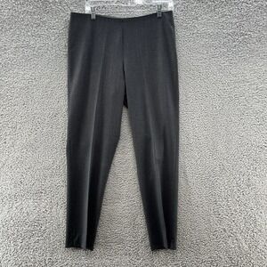PT01 Pants Womens 10 Gray Guia Wool Blend Slim Straight Ankle Corporate Slacks